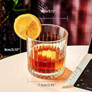 Whiskey Glasses Set of 4,Lead-Free Crystal Old Fashioned Glass,300ml Rocks Glass Tumblers for Drinking Bourbon,Cognac,Irish Whisky,Whiskey Gifts for Men by CozyNest Decor