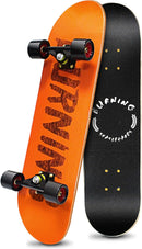 Easy_Way Complete Skateboards- Standard Skateboards for Beginners Kids Boys Girls Teenager- 31''x 8''Canadian Maple Cruiser Pro Skate Board, Skateboards by TinyTreasures Baby Boutique