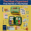 KeepGoing Travel First Aid Kit for Kids – 130 Pc. for Car, Home, Purse, Diaper Bag & Backpack with Latex-Free Bandages - Mini First Aid Kit Travel Size TSA-Approved by TinyTreasures Baby Boutique