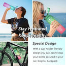 Enerbone Water Bottle, Leakproof BPA & Toxic Free, Motivational Water Bottle with Times to Drink and Straw, Fitness Sports Water Bottle with Strap for Office, Gym, Outdoor Sports by CozyNest Decor