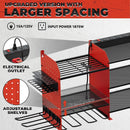 Upgrade Large Power Tool Organizer Wall Mount with Charging Station Tool Storage Rack with 6.5FT Power Strip 10 Drill Holder and Storage Rack for Garage Organization by GreenHaven Gardens