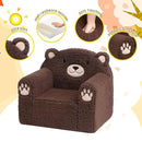 ALIMORDEN Animal Series Kid's Chair, Ultra-Soft Comfy Foam Filled Toddler Sofa Chair, Cute Animal-Shaped Design Toddler Couch, Lightweight Birthday for Baby Boys & Girls (Chocolate Bear) by CozyNest Decor