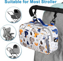Accmor Stroller Organizer, Universal Stroller Organizer with Insulated Cup Holder Pocket, Dual Purpose Large Capacity Stroller Bag Caddy, Stroller Accessories Fits for Uppababy, Doona, Nuna Strollers by TinyTreasures Baby Boutique