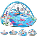 Baby Gym Play Mat, 8-in-1 Tummy Time Mat & Activity Gym, Washable Ball Pit, Infant Play Mat with Detachable Toys for Sensory Exploration and Motor Skill Development by TinyTreasures Baby Boutique