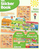 Benresive Reusable Sticker Book for Toddlers 2-4 Years, Fun Travel Stickers for Kids, Waterproof Sticker Books for Toddlers 1-3, Crafts Activities for Todddlers 1-3 2-4 3-5 - Riding by TinyTreasures Baby Boutique