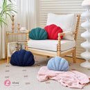 Seashell Throw Pillows, Shell Shaped Throw Pillows, 18 Inch Soft Home Decorative Pillow Plush Cushion for Bed Couch Living Sofa Room Decor Accent Throw Pillow (Navy 18Inch) by CozyNest Decor