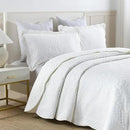 MarCielo 3-Piece 100% Cotton Oversized Bedspread Lightweight Quilt Coverlet Embroidery Farmhouse Bedding (Tf Bright White, Oversized Queen (100"x106")) by CozyNest Decor
