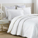 MarCielo 3-Piece 100% Cotton Oversized Bedspread Lightweight Quilt Coverlet Embroidery Farmhouse Bedding (Tf Bright White, Oversized King (118"x106")) by CozyNest Decor