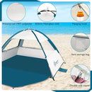 COMMOUDS Beach Tent Sun Shade for 3/4-5/6-7/8-10 Person, UPF 50+ Beach Sun Shelter Canopy Tent, Lightweight, Easy Set Up and Carry by TinyTreasures Baby Boutique