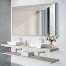 36x55 inch Bathroom Mirror, Silver Rectangle Mirror with Thin Metal Frame, Large Rectangular Wall Mirrors for Bathroom, Living Room, Big Mirror Hang Horizontal/Vertical by CozyNest Decor