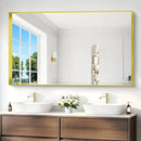 Gold Bathroom Mirror, 36x60 Inch Rectangular Deep Frame Mirror, Large Wall Mounted Bathroom Vanity Mirror Over Sink for Bedroom,Restroom, Living Room, Hangs Vertically or Horizontally by CozyNest Decor