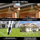 Halloween Spider Web Lights 550 LED Lighted Spider Web 16.4Ft Giant Halloween Decorations Light up with 8 Lighting Modes Waterproof & Timer for Indoor Outdoor House Haunted Yard Decor, Purple & Orange by CozyNest Decor