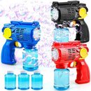 Toy Life 3 Pack Bubble Guns for Kids, Automatic Bubble Blower, Leakproof & Lightweight, Outdoor Summer Toy, Easter Basket Stuffer, Party Favor, Birthday Gift for Toddlers Boys Girls by TinyTreasures Baby Boutique