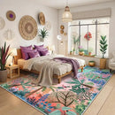 LIVEBOX Jungle Rug 9 x 12 Rug Purple Room Rugs for Bedroom, Soft Washable Area Rugs 9x12 Living Room, Modern Stain Resistant Floor Carpet Play Rugs for Kids Playroom Dining by CozyNest Decor