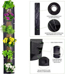 Hanging Planter Bags, Vertical Garden Planting Wall Gardening Grow Bag, 6 Pockets Large Wall Planter - Indoor Outdoor Plants Flowers Herbs, Waterproof Reusable by CozyNest Decor