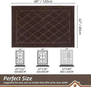 BEQHAUSE Dirt Trapper Door Mat 32" x 48", Doormat Non-Slip Entryway Rugs Washable, Dog Door Mat Stain Resistant and Absorbent Welcome Floor Mat for Front Back Door, Muddy Wet Shoes & Paws, Brown by CozyNest Decor