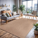 CAMILSON Easy Jute Rug 6x9, Indoor Outdoor Natural Color Farmhouse Area Rugs for Living Room Patio and Kitchen Rug, Solid Boho Woven Design, Easy-Cleaning, Washable Outside Carpet Alfombras (6 x 9) by CozyNest Decor