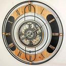 The Gears Clock 36'' Inch Real Moving Gear Wall Clock Switzerland Line (Black, 36 inches (90 cm)) by CozyNest Decor