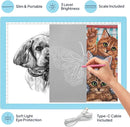 iVyne Corded Light Pad for Weeding Vinyl - A4 Light Box for Drawing - Light Board for Tracing - Light Box for Diamond Painting, Weeding Vinyl, Sketching, Tracing (Blue) by TinyTreasures Baby Boutique