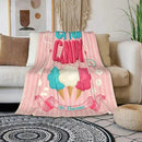 HGOD DESIGNS Candy Throw Blanket Sweet and Colorful Candy Pink Blanket Super Soft Flannel Throw Blanket Lightweight Plush Fuzzy Bed Blanket for Bedding Sofa and Travel 50"X60" by CozyNest Decor