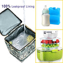 Breastmilk Cooler Bag with Ice Pack Fits 4 Baby Bottles Up to 9 Ounce Insulated Baby Bottle Bag Breast Milk Cooler on The Go with Strap Baby Bottle Cooler Bag for Nursing Mom Daycare or Travel by TinyTreasures Baby Boutique