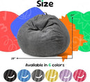 Hobestluk 2.5FT Bean Bag Chair Beanbags Small Bean Bag Chair with Filler Included Teardrop Bean Bag with Removable Cover for Bedroom Living Room (Small, Grey) by CozyNest Decor