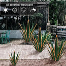 Large Tequila Rustic Sculpture, Rustic Metal Plants for Outdoor Patio Yard, Home Decor Hand Painted Agave Garden Statue, Outdoor Lawn Ornaments Yard Stakes (Dark Green - L) by CozyNest Decor