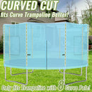 Gardenature 10FT/12FT/14FT Trampoline Tent(Tent Only), Fit Round Trampolines, Shade Cover with LED Light, Outdoor Trampolien Accessories, Anti-Tear, Beige by TinyTreasures Baby Boutique