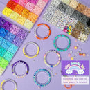 Redtwo 10000 Pcs Clay Beads Bracelet Making Kit, 3 Boxes 60 Colors Flat Preppy Beads for Friendship Bracelet Kit, Polymer Heishi Beads with Charms for Jewelry Making, Crafts Gifts for Teen Girls by TinyTreasures Baby Boutique