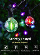 Brightown RGBW Outdoor String Lights, 58FT LED Patio Lights with Remote and Timer, Commercial Grade Waterproof Hanging Lights with 27 Shatterproof Bulbs(2 Spare) for Backyard Porch Garden Party Decor by GreenHaven Gardens