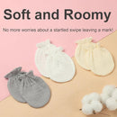 Newborn Mittens No Scratch 100% Cotton Mitts Boy Girl baby mittens 0-6 months 6 Pack by TinyTreasures Baby Boutique