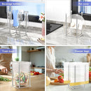 Water Bottle Drying Rack Reusable Bottle Rack Dryer Kitchen Stand Holder Stainless Steels Countertop Baby Bottle Drying Rack Water Cup Drying Rack for Plastic Bags, Bottles and Cups Silver by TinyTreasures Baby Boutique
