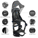 WIPHA Hiking Backpack Carrier, Lightweight Toddler Shoulder Carrier with Sun Shade, Saddle Toddler Backpack for Kids 6 Months to 4 Years Old by TinyTreasures Baby Boutique
