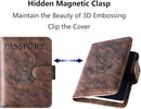 Passport Holder Cover Wallet Travel Essentials Leather Rfid Blocking Case Vacation Luggage Must Haves Travel Accessories for Men Women (120