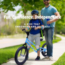 16 Inch Kids Balance Bike for 5-8 Year Old, BMX Kids Bike with No Pedals, Air Rubber Tires, Footrests, Adjustable Height for Big Kids, Boys, Girls by TinyTreasures Baby Boutique