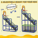 EagleStone Arcade Basketball Hoop Game Indoor, Ajustable Height Indoor Basketball Hoop with 4 Balls Storage Design for Kids,Perfect Sports Outdoor Play Toys for Kids Age 3 to 12 Years by TinyTreasures Baby Boutique
