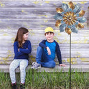 Decoroca Outdoor Wind Spinners - 72in Metal Sculpture, Classic 360° Kinetic Spinner by GreenHaven Gardens