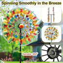Lairander Butterfly Outdoor Wind Spinners, 84'' Large Garden Wind Spinner, Metal Yard Art Wind Sculptures & Spinners, Garden Decor for Outside Yard Ornaments Clearance Gift for Family by CozyNest Decor