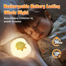 Fried Egg Night Light for Toddler, Kids, Baby, Nursery Warm Ambient Lamp for Snoothing, Sleeping Companion, Auto Off 30Min Timer, Rechargeable Battry Cordless, Soft Silicone Skin by TinyTreasures Baby Boutique