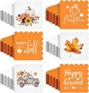 150 Pcs 5 x 5 Inches Fall Thanksgiving Paper Napkins Autumn Pumpkin Scalloped Cocktail Napkins for Decoupage Disposable Autumn Harvest Party Supply Bathroom Table Dessert Dinner Wedding Decor by CozyNest Decor