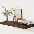 Floating Shelves 30 Inch Long, 12 Inch Deep Floating Shelf for Books, Rustic Wood 30 x 12 Storage Shelves for Wall Storage & Display, Thicked Wall Shelf for Kitchen, Living Room, Rustic Brown, 1 Pack by CozyNest Decor