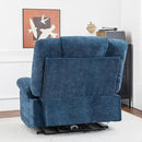 Oversized Power Recliner Chair 350lb with Hidable Cup Holders, Extra Wide Large Big Electric Recliner Chair with Lumbar Support Pillow Nursery Chair Living Room (Power, BLUE-6001) by CozyNest Decor