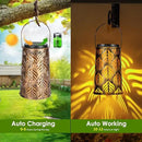 2 Pack Palm Leaves Solar Lantern, Solar Lights Outdoor Waterproof, Outside Hanging Lanterns Garden Lights for Yard Porch Decorative, Thanksgiving Birthday Mothers Day Gifts for Women Men Mom by GreenHaven Gardens