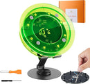STEM DIY Toys Hand Assembly Electronic Spin The Wheel | Science Craft Kit for Kids Ages 8-9-10-11-12-13-14-15+ Years Old | Educational Gifts for Boys&Girls | Video Guide | (Round-Fluorescent Green) by TinyTreasures Baby Boutique
