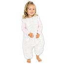 Tealbee Dreamsuit: Toddler Sleep Sack with Feet 12-18 months, 18-24 months - 1.5 TOG Winter Baby Wearable Blanket for Walkers - Rayon made from Bamboo, Organic Cotton Sleep Bag (12m-2T) - Brushed Dots by TinyTreasures Baby Boutique