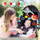 Musical Baby Stroller Arch Toys, Travel Car Seat Toys, Baby Play Arch Crib Accessory Toys, Mobile for Bassinet, Pram Activity Arch Bar Toys for Babies Infants by TinyTreasures Baby Boutique