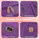 Dikaslon Diaper Bag Backpack with Portable Changing Pad, Pacifier Case and Stroller Straps, Large Unisex Baby Bags for Boys Girls, Multipurpose Travel Back Pack Moms Dads, Purple by TinyTreasures Baby Boutique