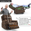 Lazy Boy Recliner Chair, Postoperative Recovery，Retractable 23'' Extra-Long Leg Support Lift Chair Hold up to 400lb，25.5'' Oversized Recliner seat for Big and Tall by CozyNest Decor