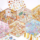 DIY 3D Sticker for Kids, 6 Sets of Cute Stickers for Girls Adult Isometric Sticker Scene Kids Reuseable and Waterproof Stickers by TinyTreasures Baby Boutique