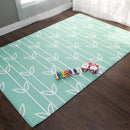 Baby Care Play Mat (Large, Sea Petals - Green) Original One-Piece Reversible Rollable Waterproof Play Mat for Infants, Babies, Toddler, and Kids by TinyTreasures Baby Boutique